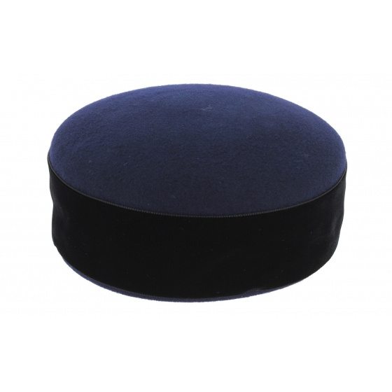 Carla Bruni Wool Felt & Velvet Hat