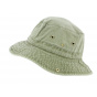 Washed Olive Cotton Jodhpur Bucket Hat - Broner Hats