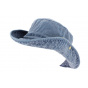 Omaru Bucket Hat Washed Blue Cotton - Broner Hats