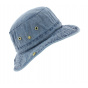 Omaru Bucket Hat Washed Blue Cotton - Broner Hats