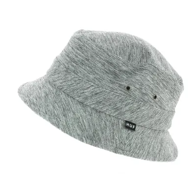 Gray Heathered Pique Bucket Hat - Huf Reference: 6658 | Traclet Hat Shop