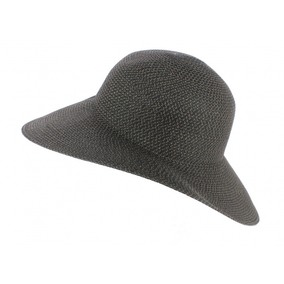 Black Paper Straw Summer Saint Barth Wide Brim Hat - Seeberger