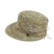 Bohemian seagrass straw cap Reference: 2658 | Traclet Hat Shop