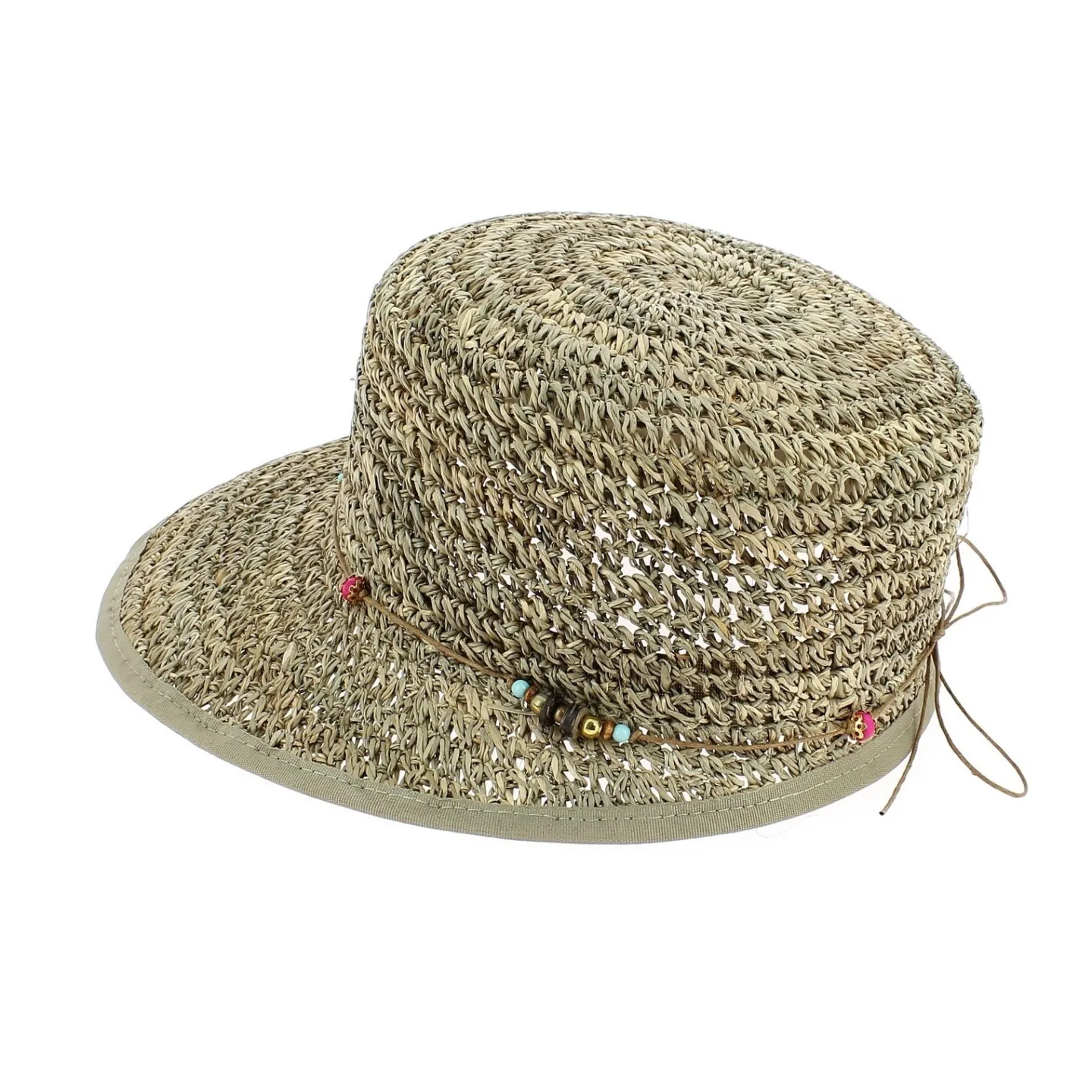 Bohemian seagrass straw cap Reference: 2658 | Traclet Hat Shop