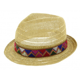 Juliaca Paper Straw Trilby Hat - Seeberger