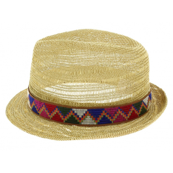 Juliaca Paper Straw Trilby Hat - Seeberger Juliaca Paper Straw Trilby Hat - Seeberger