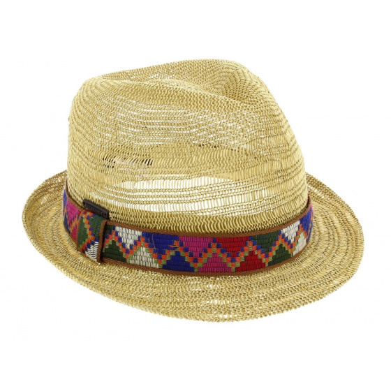 Juliaca Paper Straw Trilby Hat - Seeberger Juliaca Paper Straw Trilby Hat - Seeberger