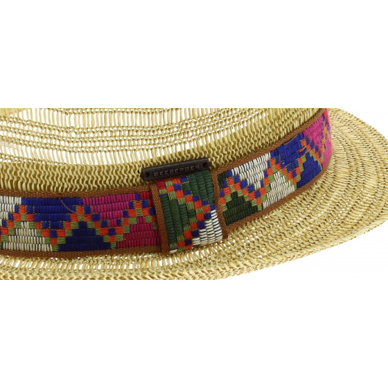 Juliaca Paper Straw Trilby Hat - Seeberger Juliaca Paper Straw Trilby Hat - Seeberger