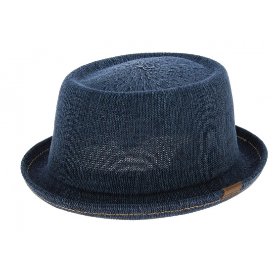 PorkPie Denim Mowbray Hat Blue-Jean - kangol