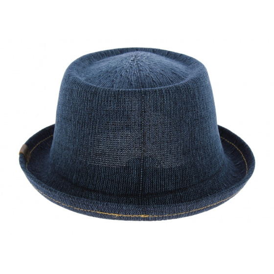 Chapeau PorkPie Denim Mowbray Bleu-Jean - kangol