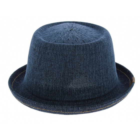 Chapeau PorkPie Denim Mowbray Bleu-Jean - kangol