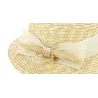 Canotier Femme Sidonie Ruban Naturel - Traclet Reference : 2561 | Chapellerie Traclet