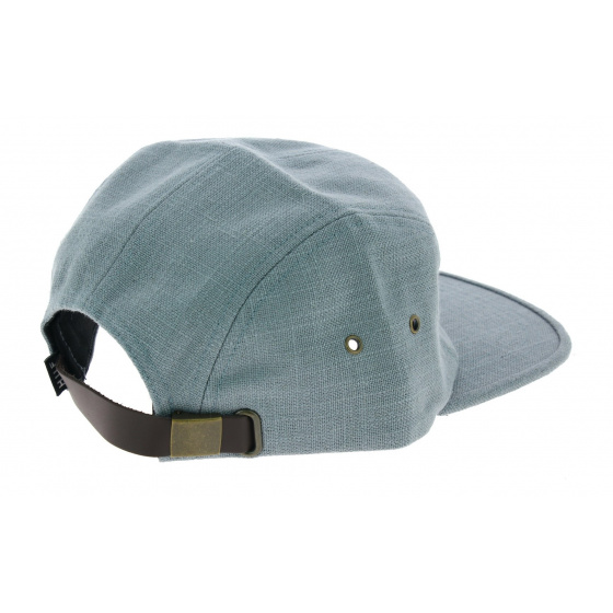 Blue/Gray Linen Tonal Volley Strapback Cap - HUF