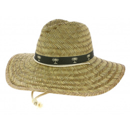Saona Straw Natural Straw Traveller Wide Brim Hat - Broner 