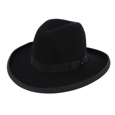 Chapeau Sheridan Feutre Bison Noir - Stetson Reference : 412 | Chapellerie Traclet