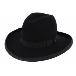 Sheridan Black Bison Felt Hat - Stetson