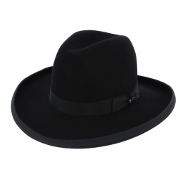 Sheridan Hat Black Felt Bison - Stetson