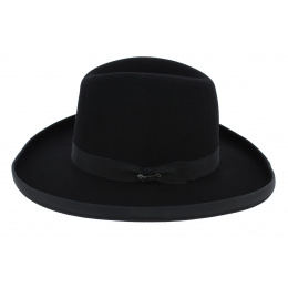 Sheridan Black Bison Felt Hat - Stetson