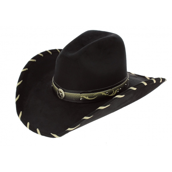 Black Western Straight Shooter Hat - Bullhide Black Western Straight Shooter Hat - Bullhide