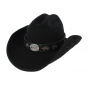 Jesse Cowboy Hat Black Wool Felt - Bullhide