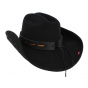 Jesse Cowboy Hat Black Wool Felt - Bullhide
