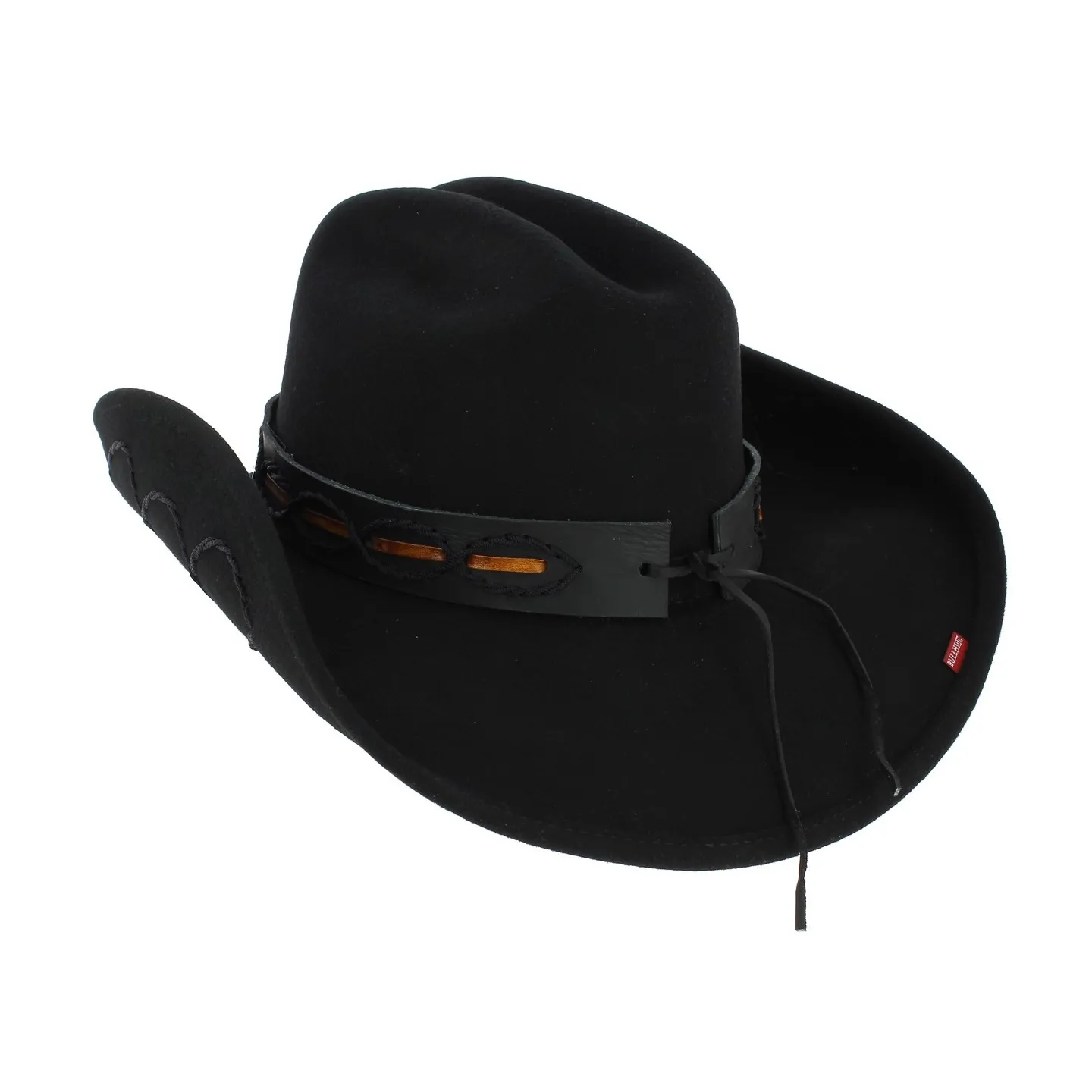 Chapeau de Cowboy Jesse Feutre Laine Noir - Bullhide Reference : 6709 | Chapellerie Traclet