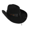 Chapeau de Cowboy Jesse Feutre Laine Noir - Bullhide Reference : 6709 | Chapellerie Traclet