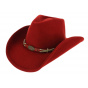 Red Felt Emotionally Charged Cowboy Hat - Bullhide