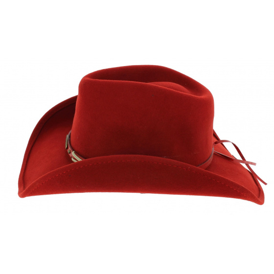 Red Felt Emotionally Charged Cowboy Hat - Bullhide Red Felt Emotionally Charged Cowboy Hat - Bullhide