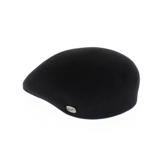 Casquette Bombée Feutre Poil Noire - Borsalino Casquette Bombée Feutre Poil Noire - Borsalino