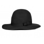 Dalila Black Felt Wide-Brimmed Hat - Brixton