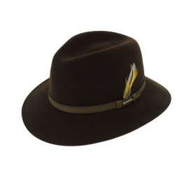 Rocklin Foldable Brown Wool Felt Hat - Stetson