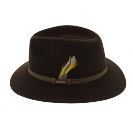 Rocklin Foldable Brown Wool Felt Hat - Stetson