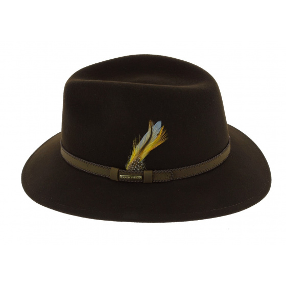 Chapeau Rocklin Feutre Laine Pliable Marron - Stetson