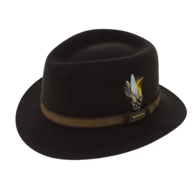 Chapeau Merced Traveller Feutre laine Marron - Stetson Reference : 6728 | Chapellerie Traclet