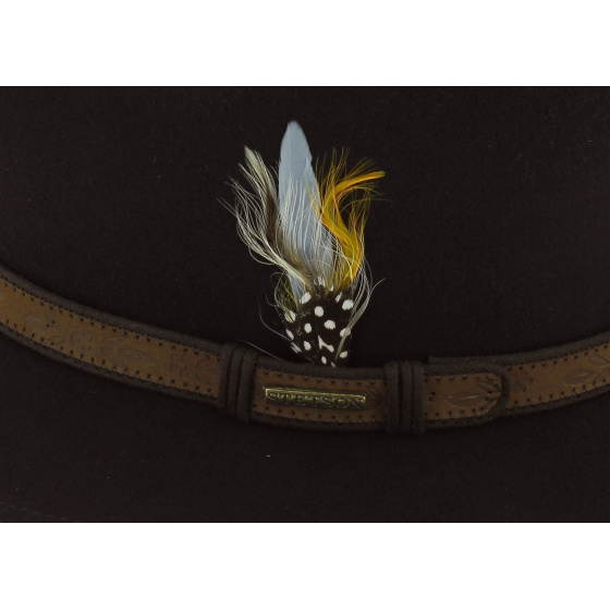 Chapeau Merced Traveller Feutre laine Marron - Stetson