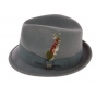 Gray Wool Felt Gain Player Hat - Brixton