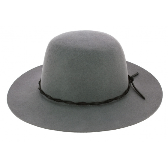 Chapeau Capeline Dallas Feutre laine Gris - Brixton