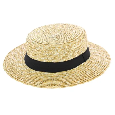 Large Size Natural Straw Boater Hat - Traclet Reference: 6737 | Traclet Hat Shop