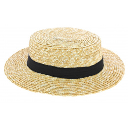 Natural Straw Boater Hat Large Sizes - Traclet