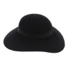 Black Foxes Wool Felt Wide-brimmed Hat - Traclet Reference: 6739 | Traclet Hat Shop