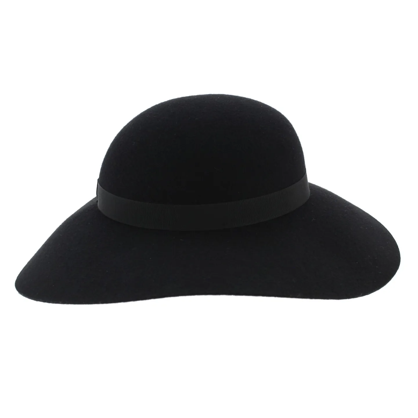 Black Foxes Wool Felt Wide-brimmed Hat - Traclet Reference: 6739 | Traclet Hat Shop