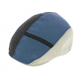 Caussade Tricolor Cotton Brightback Flat Cap - Crambes