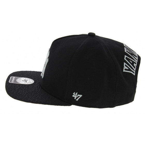 Snapback Visière Plate Craquelée NY Yankees Noir & Argent - 47 Brand Snapback Visière Plate Craquelée NY Yankees Noir & Argent - 47 Brand