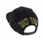 NY Yankees Black & Gold Crackled Visor Snapback - 47 Brand