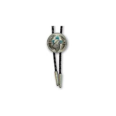 Bolo tie - cravate américaine loup Reference : 1521 | Chapellerie Traclet