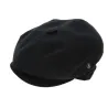 Newsboy Style Cliche Linen Cap Black - City Sport Reference: 6757 | Traclet Hat Shop