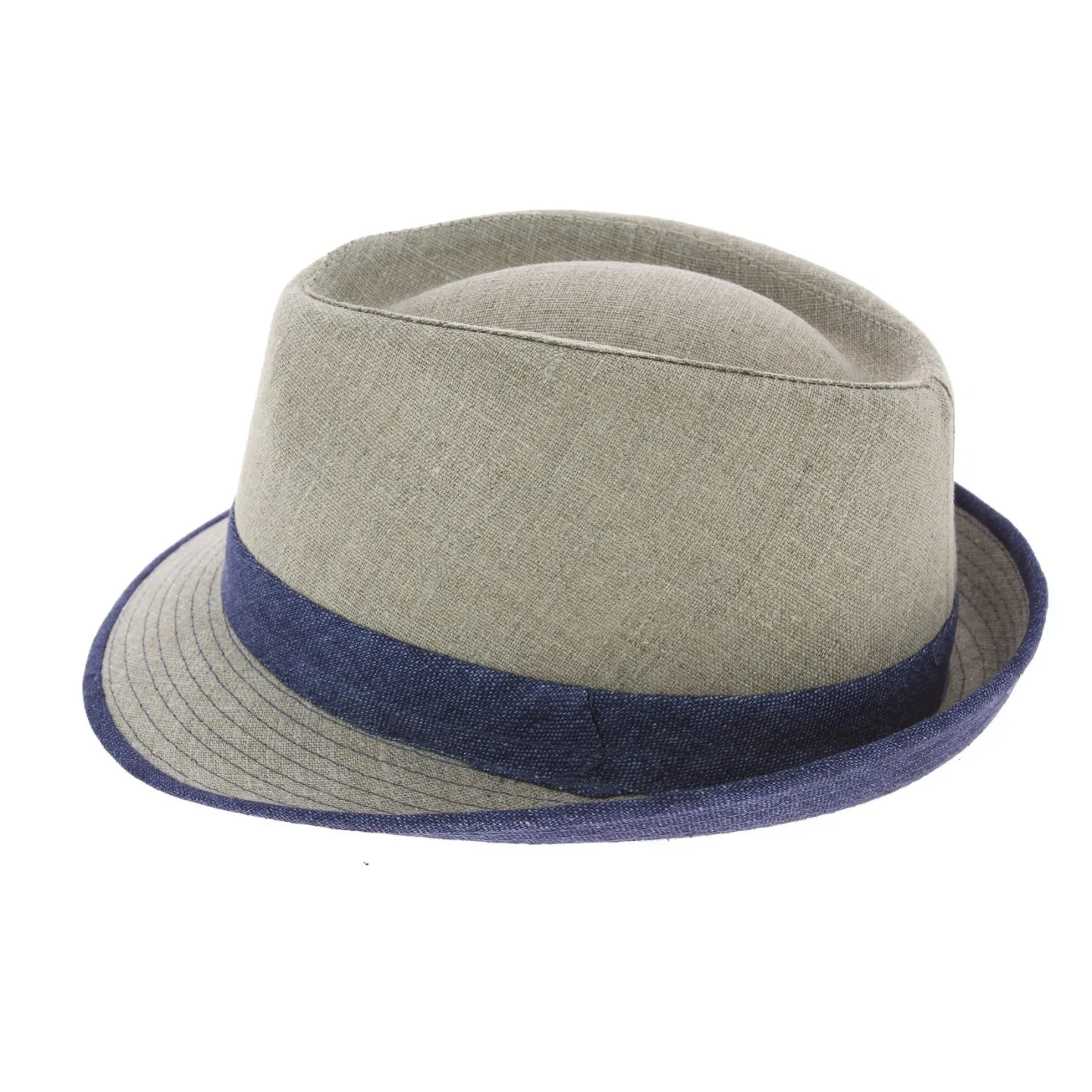 Beige Linen Trilby Hat Tropea - Traclet Reference: 6775 | Traclet Hat Shop