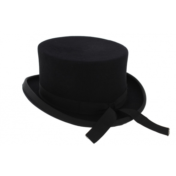 Black Fur Felt Amazon Hat - Guerra 1855 Black Fur Felt Amazon Hat - Guerra 1855