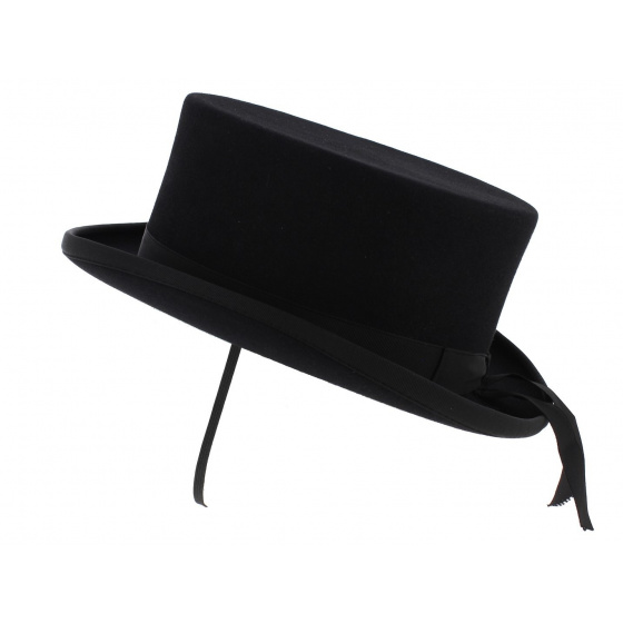 Black Fur Felt Amazon Hat - Guerra 1855 Black Fur Felt Amazon Hat - Guerra 1855